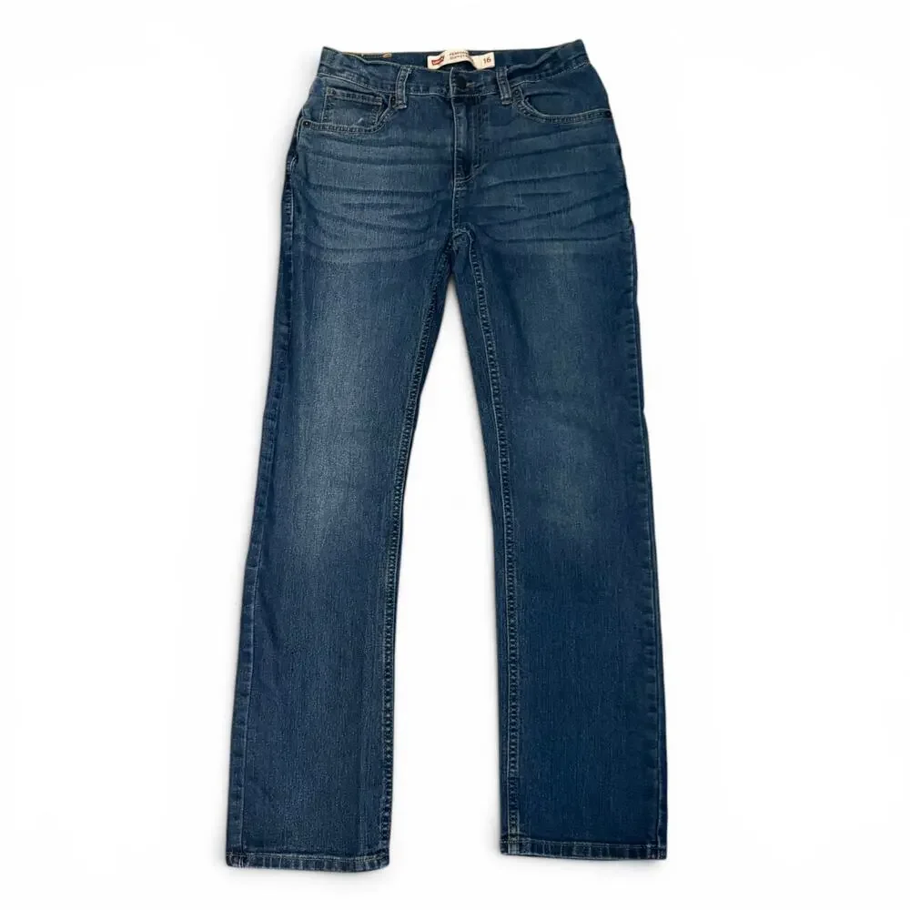 Levi's 514 Boy's Regular Blue Jeans EUC Size 16 28